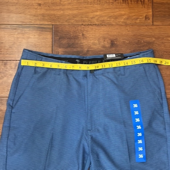 NWT Pebble Beach Men Dry Luxe Performance Blue Stripe Shorts Size 36 - Picture 8 of 10